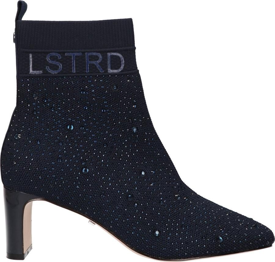La Strada Enkellaars Donkerblauw Knitted Damesschoenen