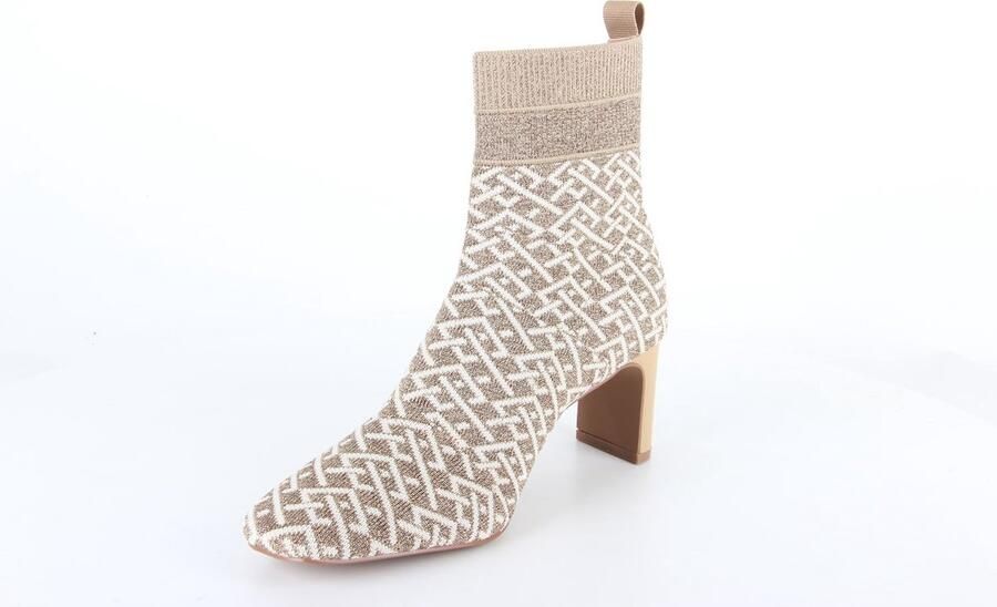 La Strada Enkellaars Goud Beige Knitted Damesschoenen - Foto 6