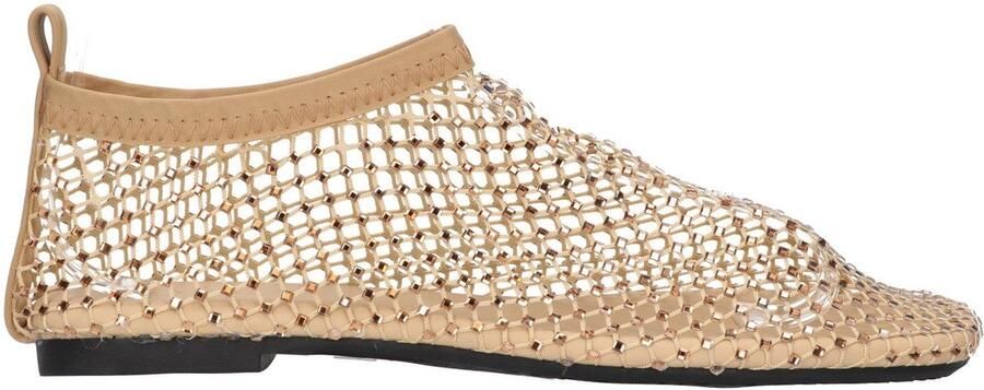 La Strada Flats Goud Met Steentjes Damesschoenen