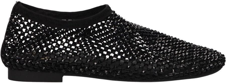 La Strada Flats Met Steentjes Zwart Mesh Damesschoenen - Foto 2