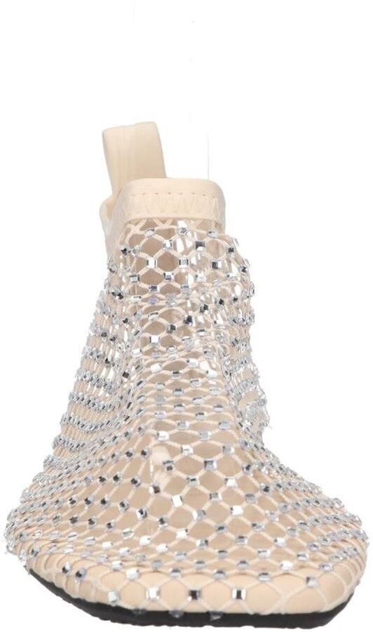 La Strada Flats Wit Met Steentjes Damesschoenen