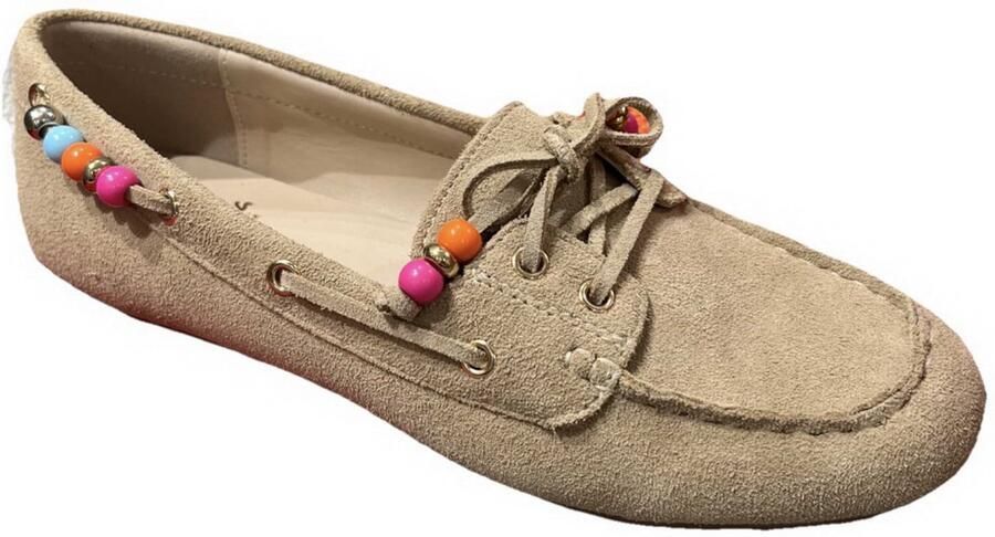 La Strada suède mocassins beige