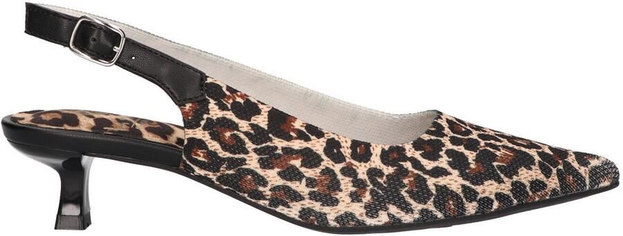 La Strada Knitted Pump Luipaard Damesschoenen