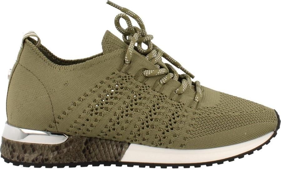 La Strada Sneakers met sleehak Fashion Sneaker met metallic-details bij de hak