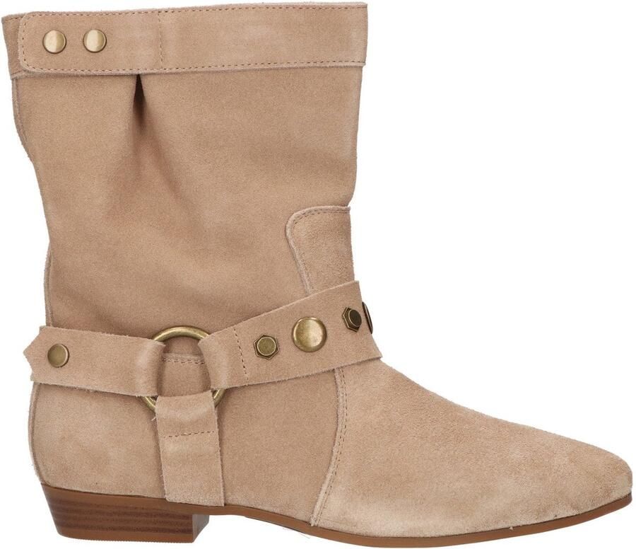 La Strada Laars Beige Suede Damesschoenen
