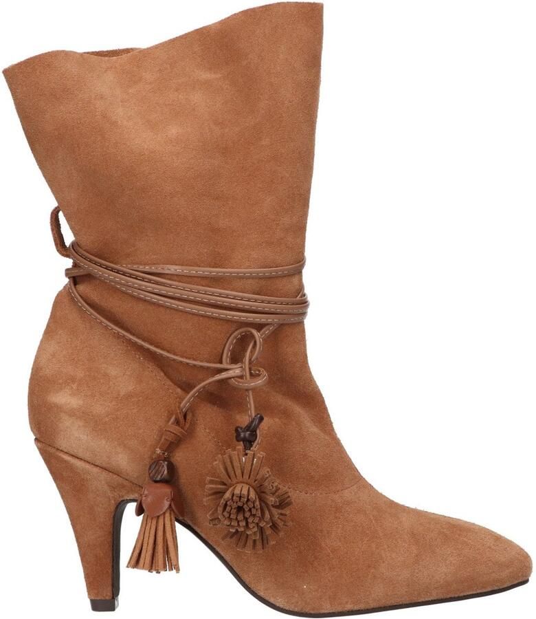 La Strada Laars Cognac Leer Damesschoenen