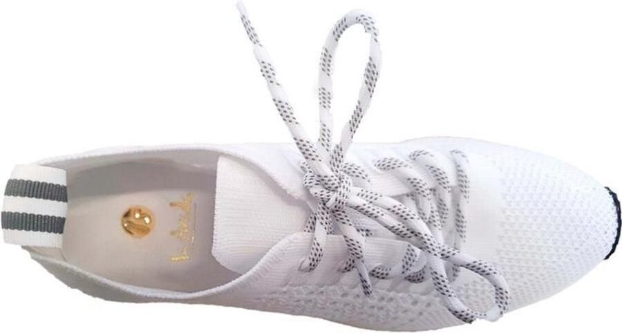 Edel Fashion La Strada Sneaker Laag Dames Sneakersock Easy Fit Wit - Foto 12