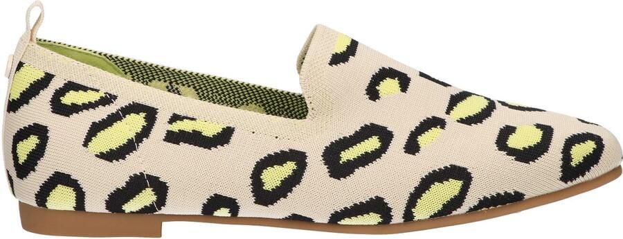 La Strada Loafer Beige yellow Leopard Damesschoenen