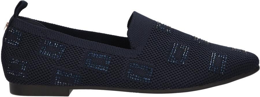 La Strada Loafer Blauw Knitted Damesschoenen