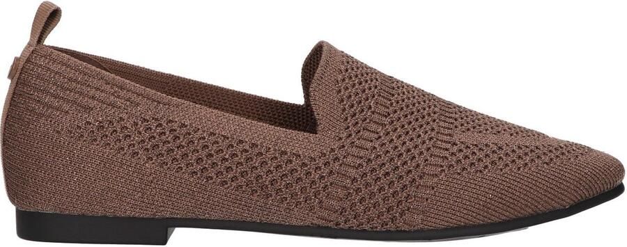 La Strada Loafer Bruin Knitted Damesschoenen