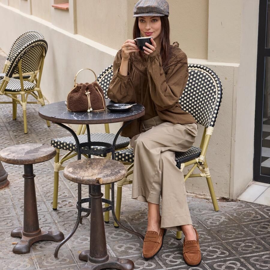 La Strada Loafer Cognac Leer Damesschoenen