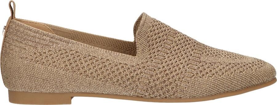 La Strada Loafer Goud Knitted Damesschoenen
