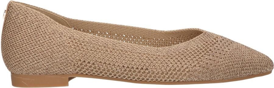 La Strada Loafer Goud Knitted Damesschoenen