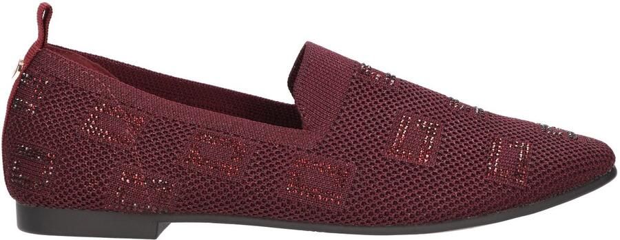 La Strada Loafer Knitted Bordeaux Damesschoenen