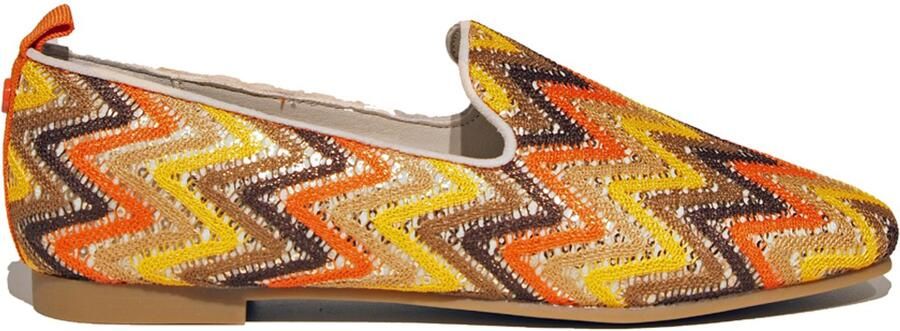 La Strada Loafer Multicolor Oranje Textiel Damesschoenen - Foto 2