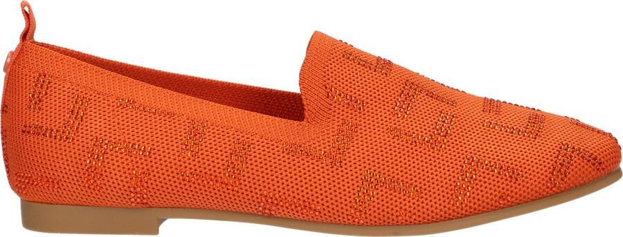 La Strada Loafer Oranje Knitted Damesschoenen