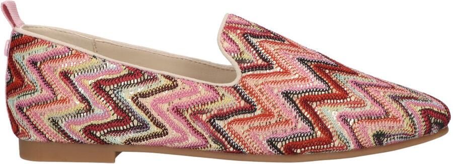 La Strada Loafer Roze Multicolor Textiel Damesschoenen