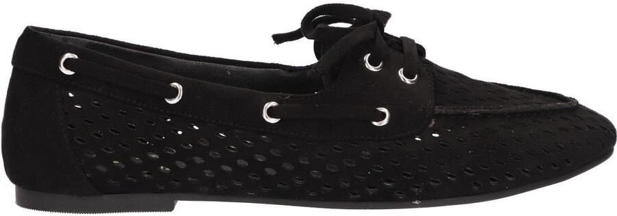 La Strada Loafer Zwart Textiel Damesschoenen