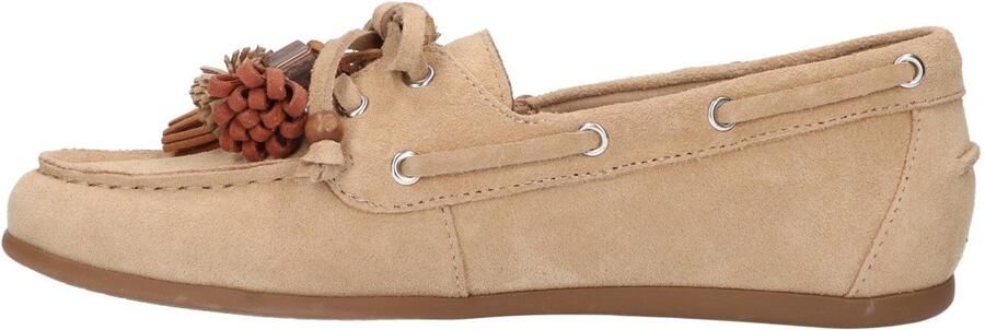 La Strada Mocassin Beige Leer Damesschoenen