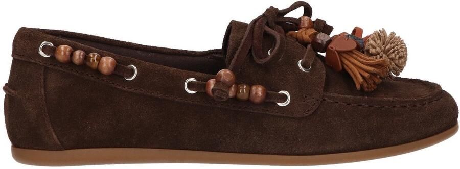 La Strada Mocassin Bruin Suede Damesschoenen