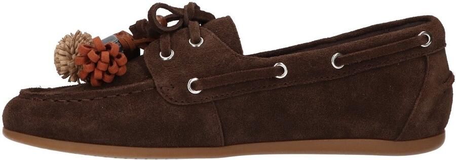 La Strada Mocassin Bruin Suede Damesschoenen