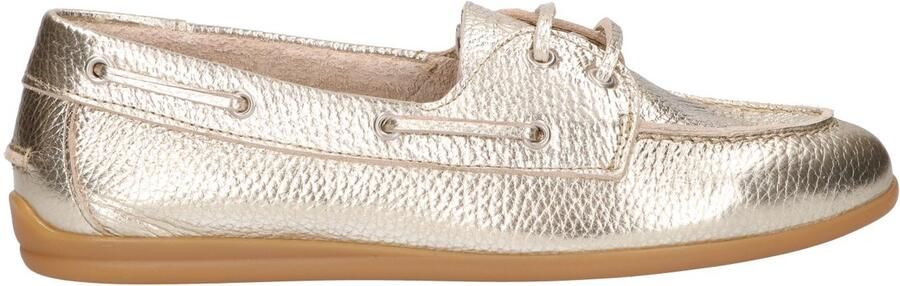 La Strada Leren Mocassin Goud Metallic Damesschoenen