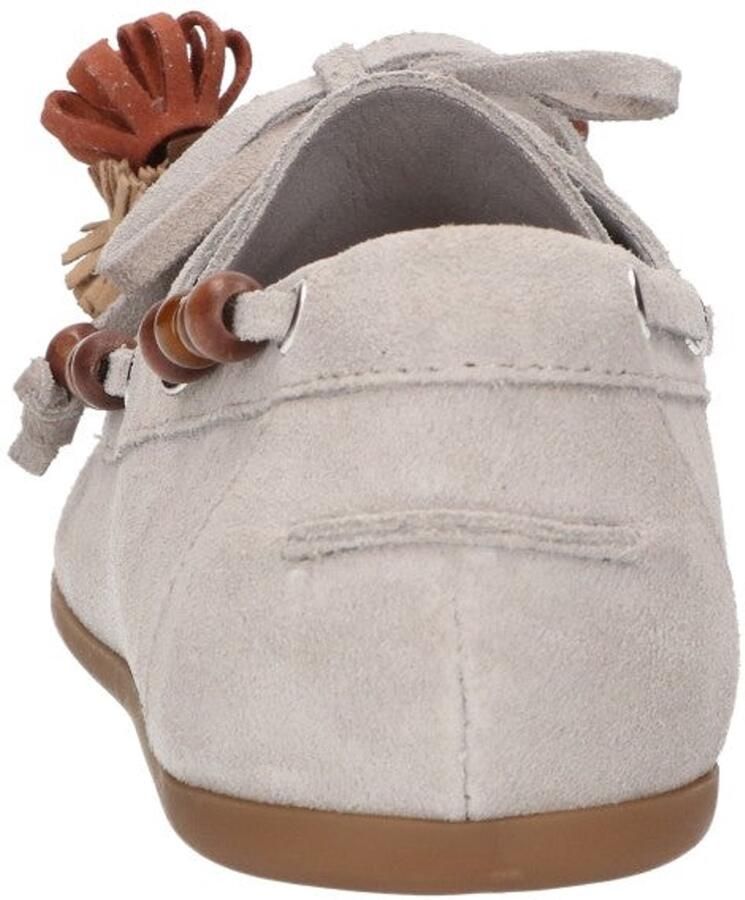 La Strada Mocassin Lichtgrijs Leer Damesschoenen