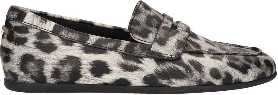 La Strada Mocassin Zwart Leopard Synthetisch Damesschoenen