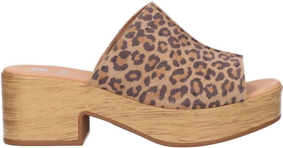 La Strada Platform Sandaal Leopard Leer Damesschoenen