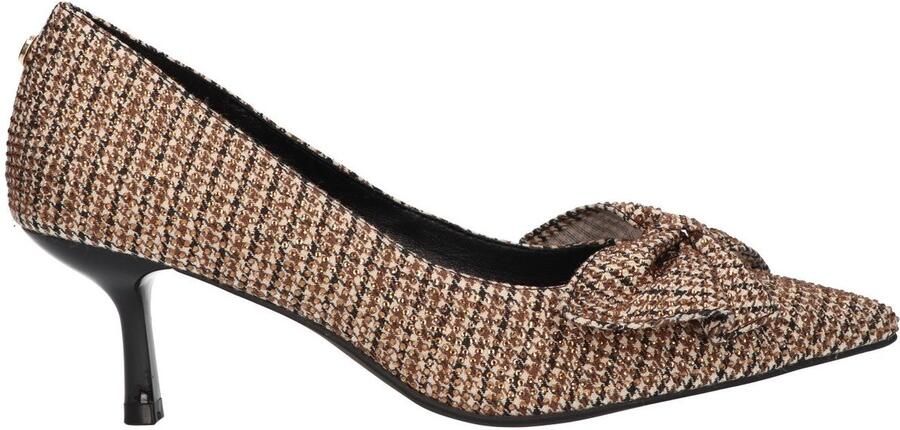La Strada Pump Met Steentjes Beige Textiel Damesschoenen
