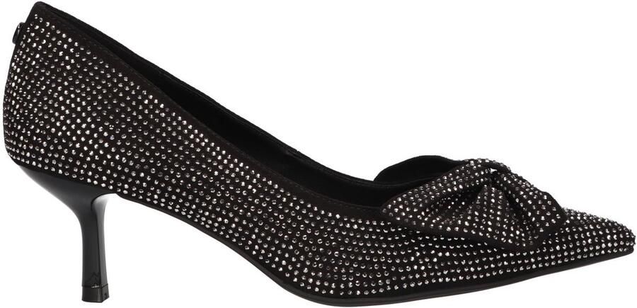 La Strada Pump Met Steentjes Zwart Textiel Damesschoenen