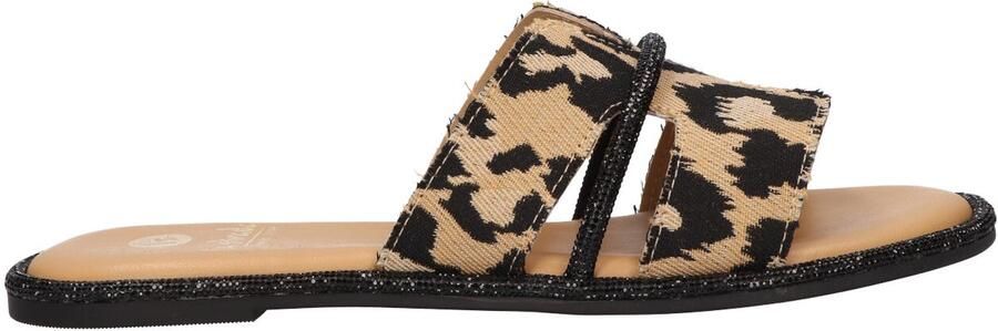 La Strada Sandaal luipaard met steentjes dames