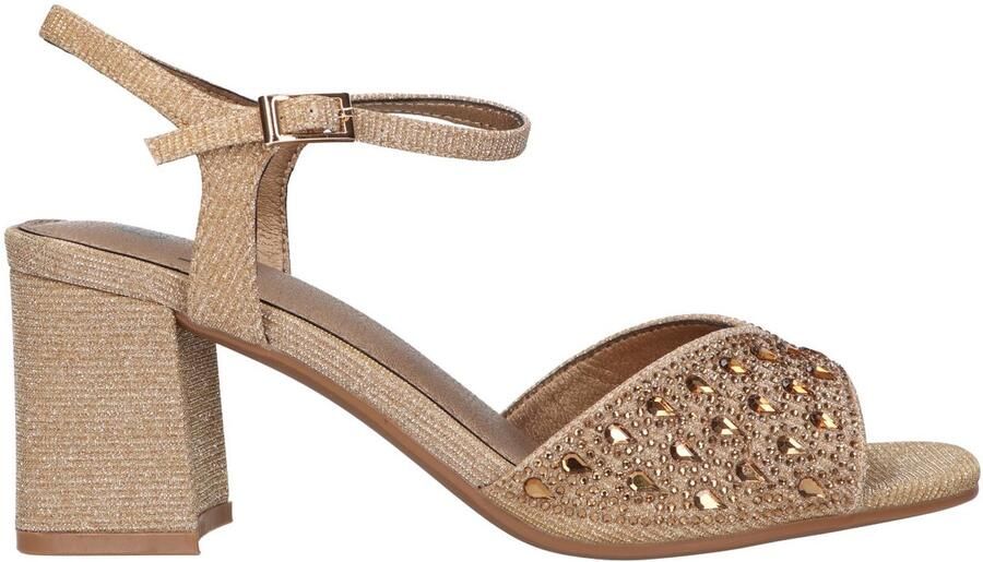 La Strada Sandaal met hak goud dames