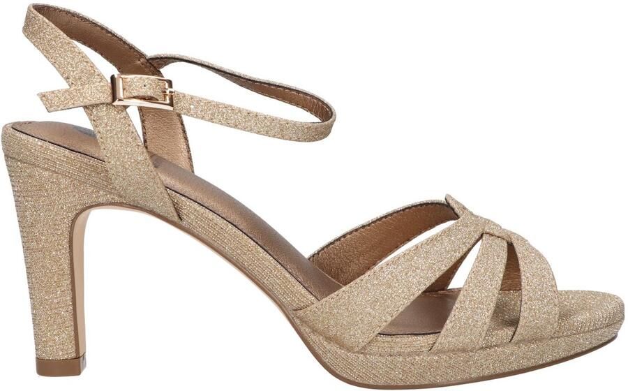 La Strada Sandaal met hak goud dames