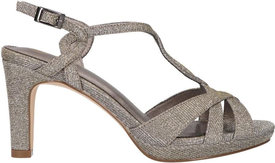 La Strada Sandaal met hak pewter dames