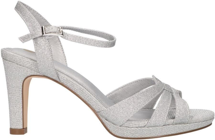 La Strada Sandaal met hak zilver dames
