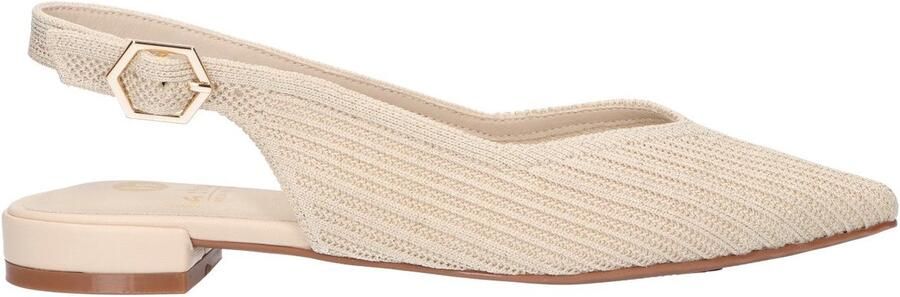 La Strada Slingback Beige Knitted Damesschoenen