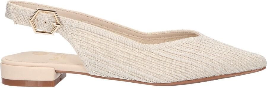 La Strada Slingback Beige Knitted Damesschoenen