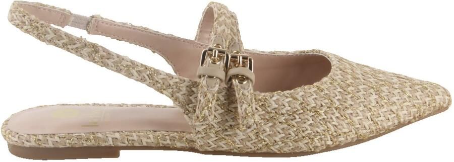 La Strada Slingback Beige Raffia Damesschoenen - Foto 2