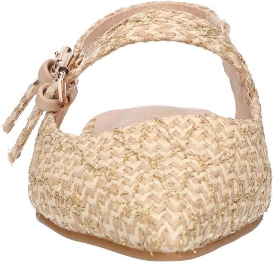 La Strada Slingback Beige Raffia Damesschoenen