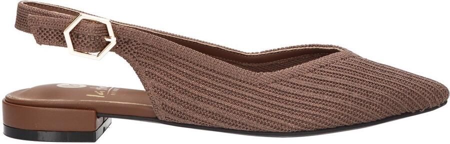La Strada Slingback Bruin Knitted Damesschoenen