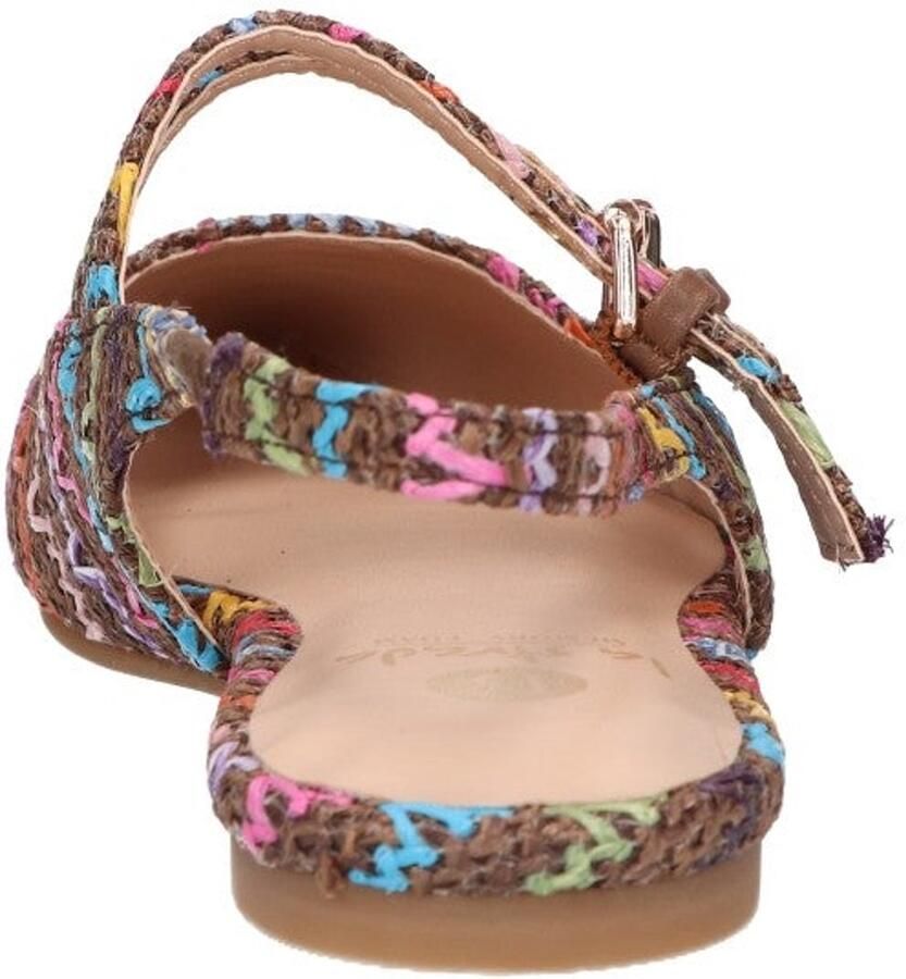 La Strada Slingback Bruin Raffia Damesschoenen - Foto 2
