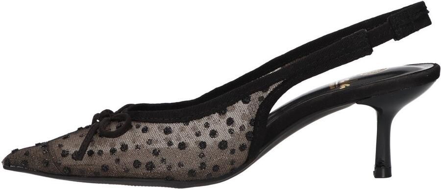 La Strada Slingback Met Glitter Zwart Mesh Damesschoenen - Foto 2