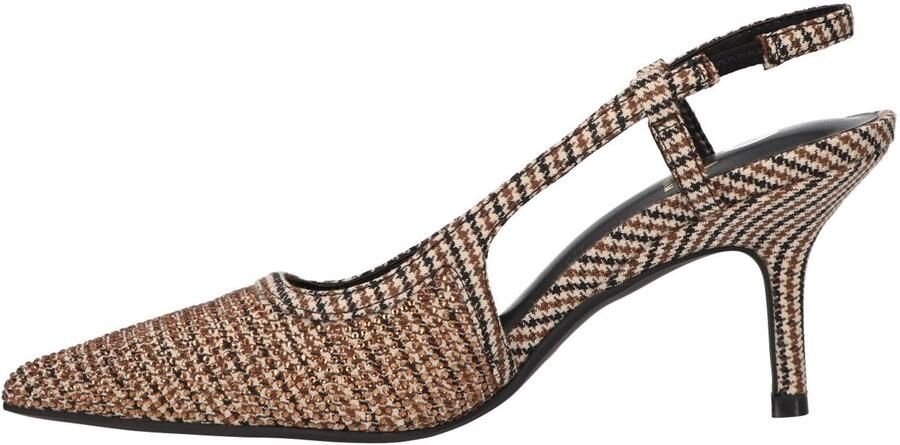 La Strada Slingback Pump Beige Met Steentjes Damesschoenen
