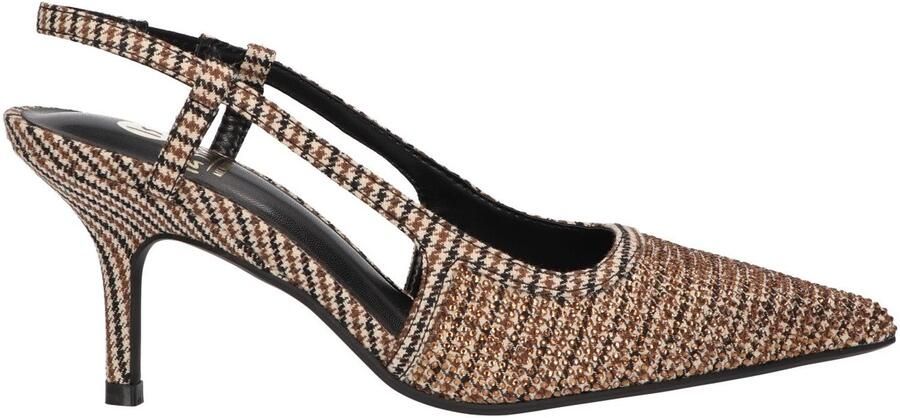 La Strada Slingback Pump Beige Met Steentjes Damesschoenen