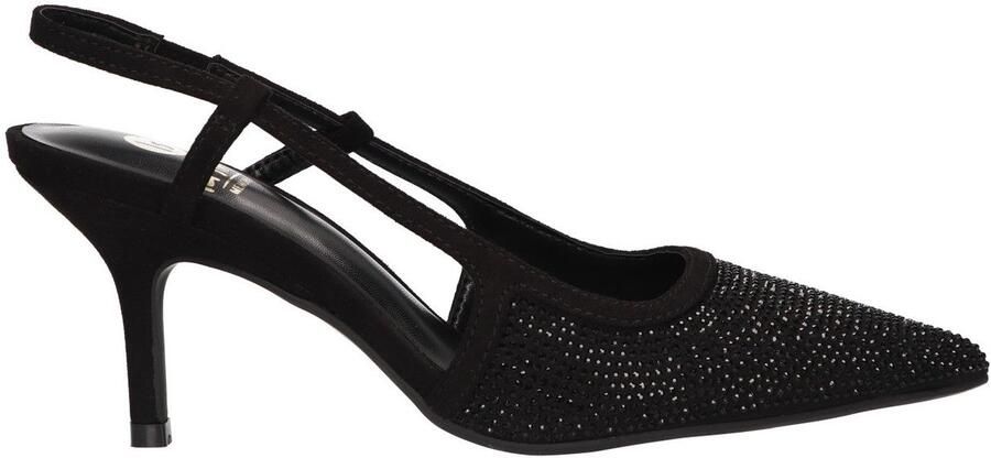 La Strada Slingback Pump Zwart Met Steentjes Damesschoenen