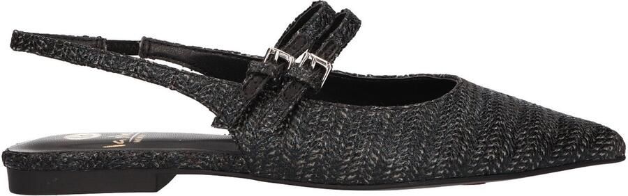 La Strada Slingback Zwart Raffia Damesschoenen