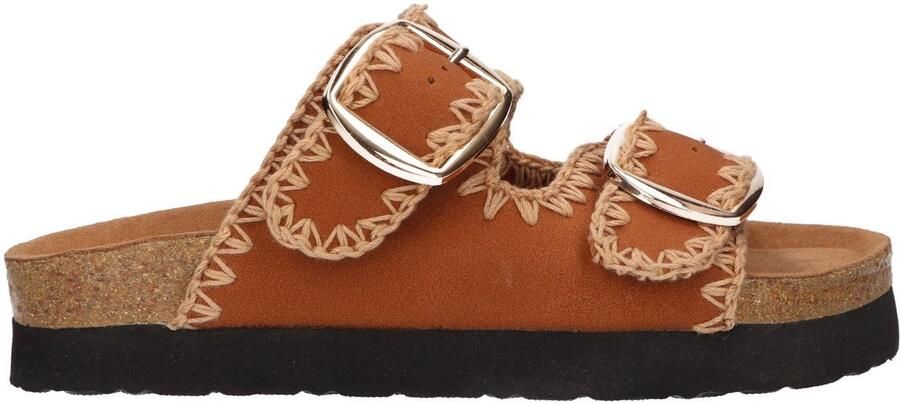 La Strada Slipper Cognac Textiel Damesschoenen - Foto 2