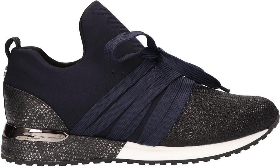 La Strada Sneaker Donkerblauw Textiel Damesschoenen - Foto 2