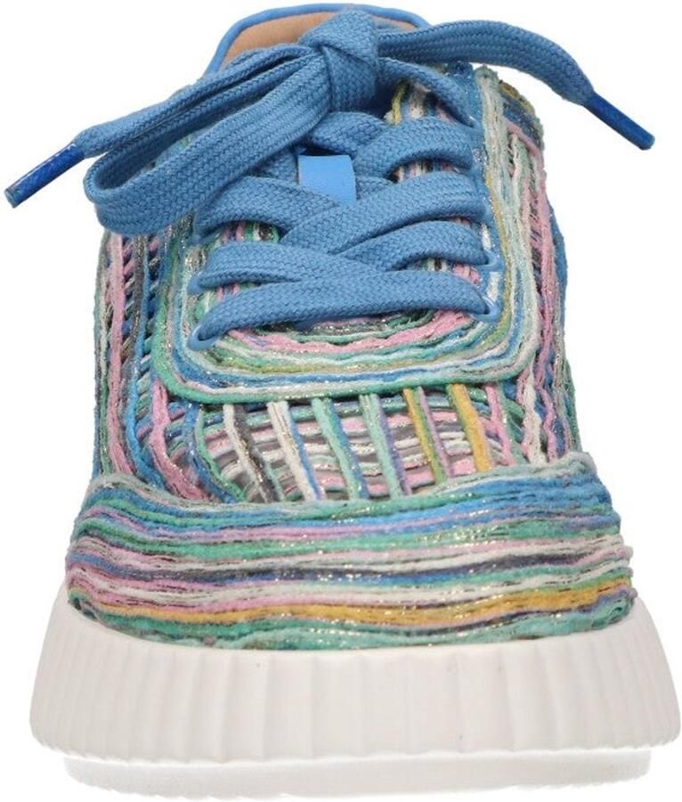 La Strada Sneaker Blauw Multi Textiel Damesschoenen
